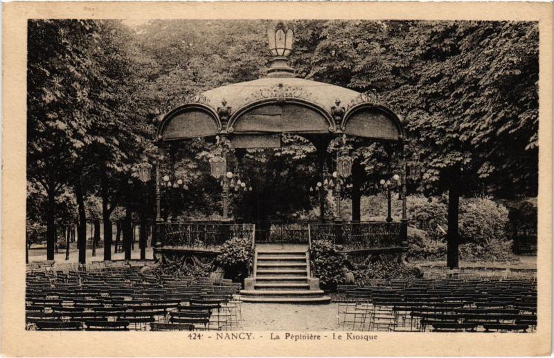 Carte postale ancienne Nancy la Pepiniere le Kiosque à Nancy