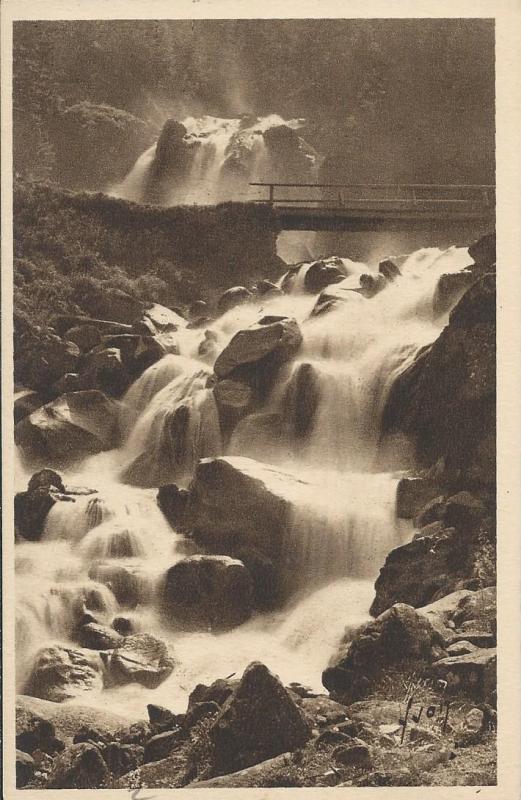 Carte postale ancienne Cascade de Lutour à Cauterets