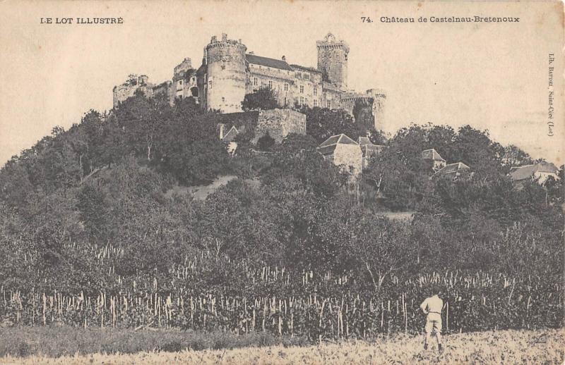 Carte postale ancienne Chateau De Castelnau Bretenoux à Bretenoux