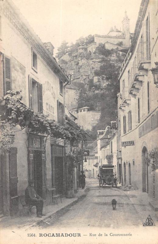 Carte postale ancienne Rocamadour - Rue De La Couronnerie à Rocamadour