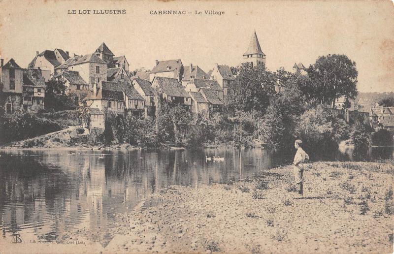 Carte postale ancienne Carennac - Le Village à Carennac