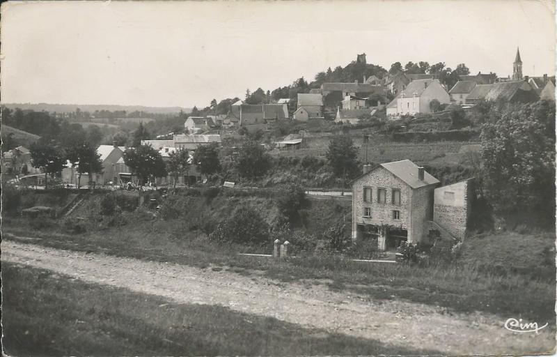 Carte postale ancienne Vue Générale à Sainte-Sévère-sur-Indre