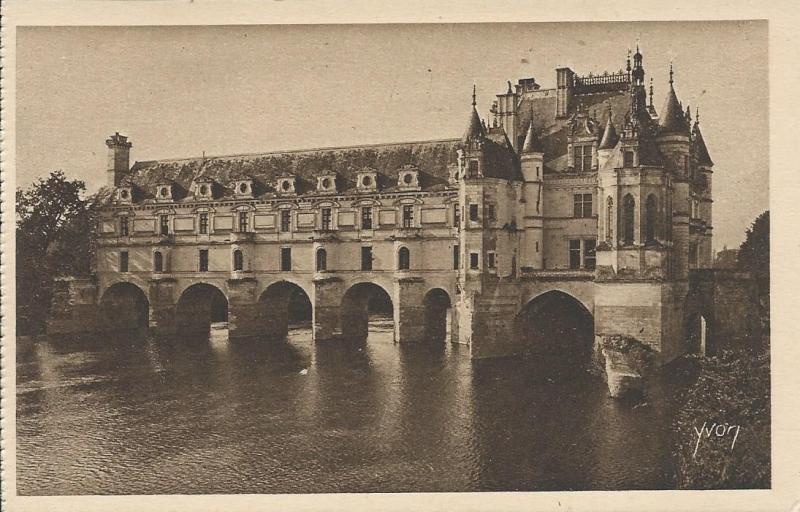 Carte postale ancienne Château de Chenonceaux - Façade Nord-Est à Chenonceaux