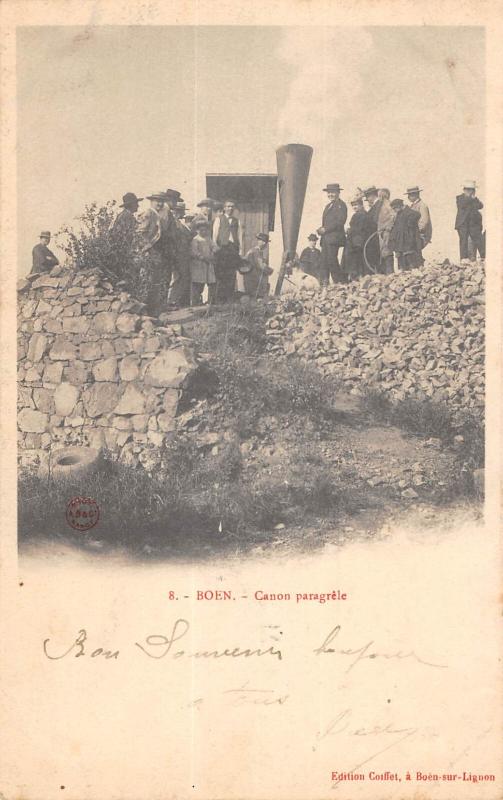 Carte postale ancienne Boen - Canon Paragrele