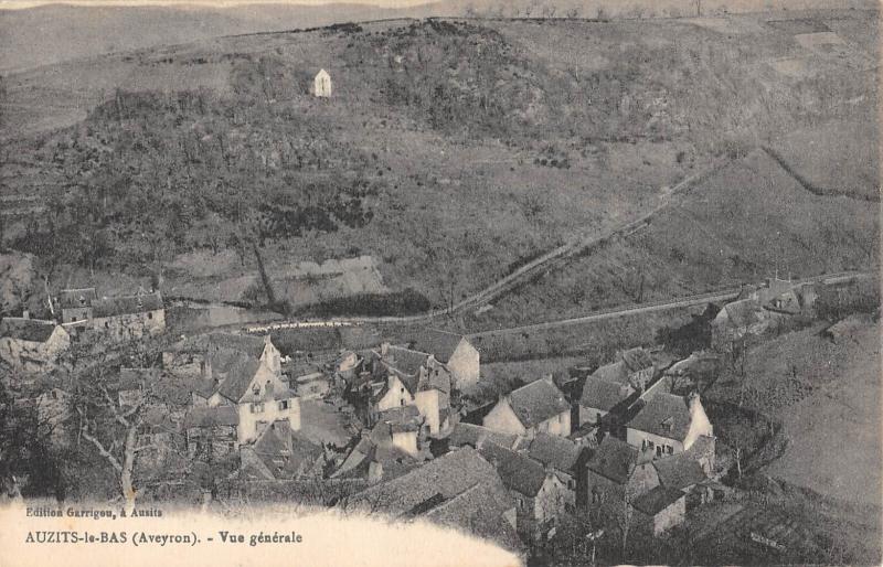 Carte postale ancienne Auzits Le Bas - Vue Generale à Auzits