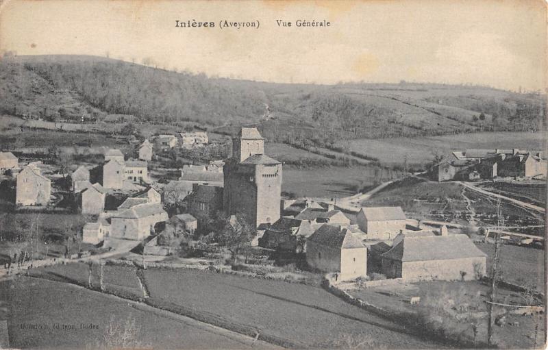 Carte postale ancienne Inieres - Vue Generale