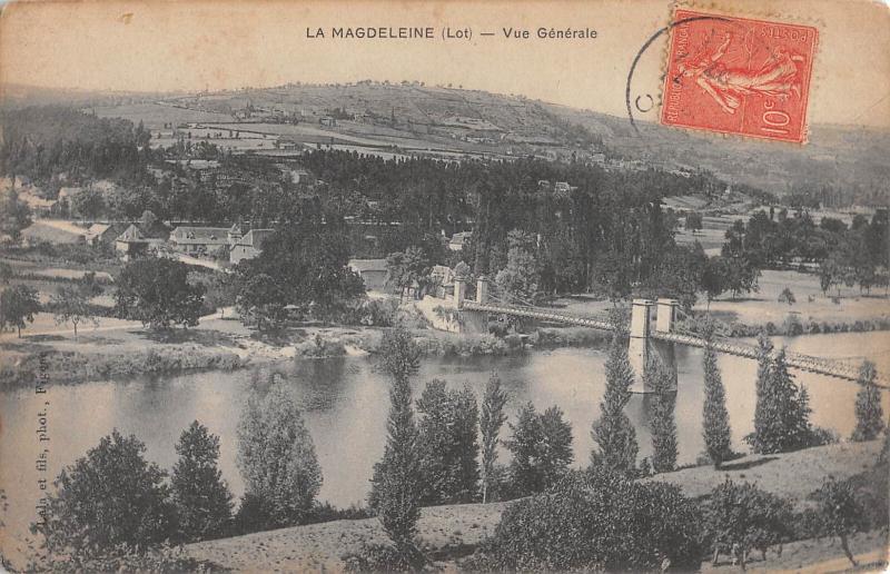 Carte postale ancienne La Magdeleine - Vue Generale - cliché rare