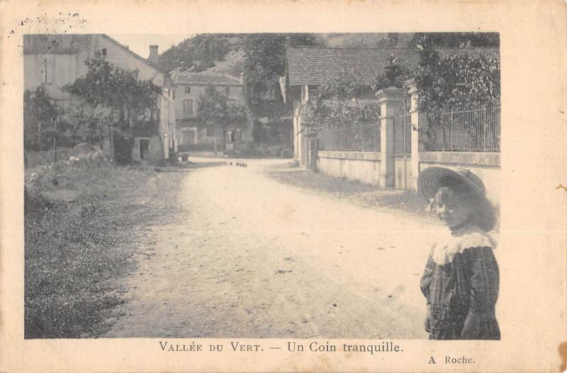 Carte postale ancienne Vallee Du Vert - Un Coin Tranquille - cpa rare