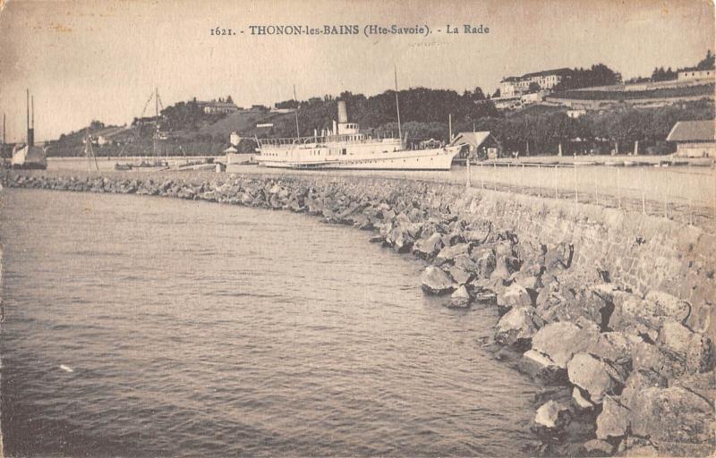 Carte postale ancienne Thonon Les Bains - La Rade à Thonon-les-Bains