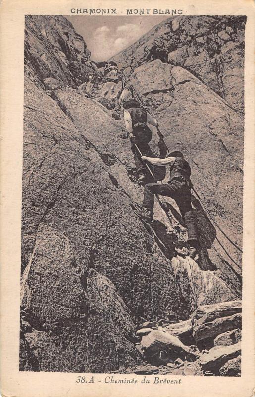 Carte postale ancienne Chamonix - Cheminee Du Brevent