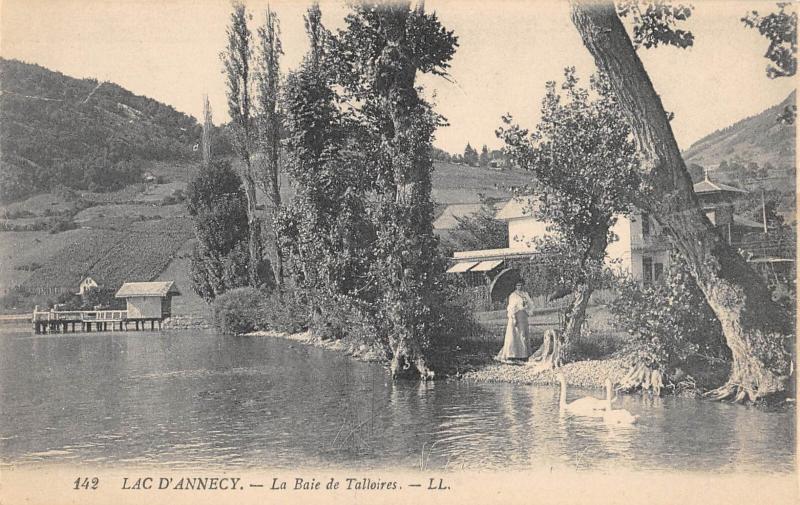 Carte postale ancienne Lac D'Annecy - La Baie De Talloires à Annecy