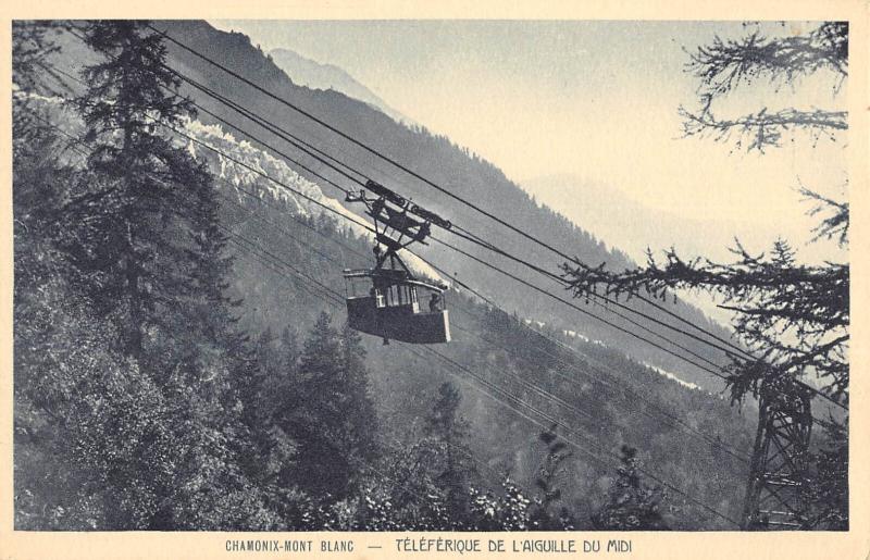 Carte postale ancienne Chamonix  Mont Blanc - Teleferique De L'Aiguille Du Midi à Chamonix-Mont-Blanc