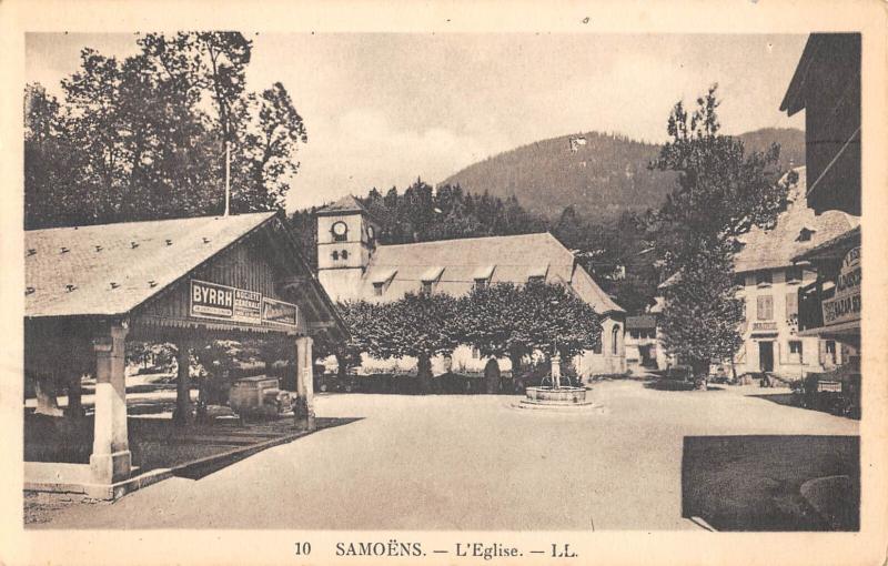 Carte postale ancienne Samoens - Eglise à Samoëns