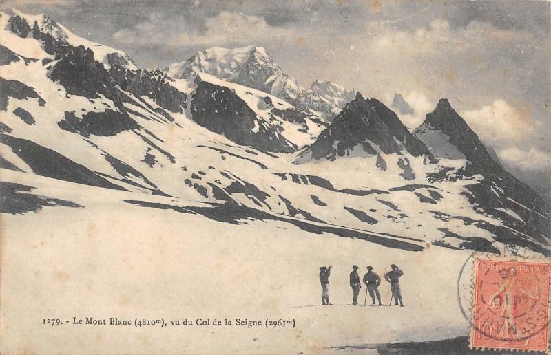 Carte postale ancienne Le Mont Blanc - Vu Du Col De La Seigne