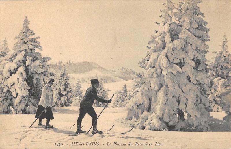 Carte postale ancienne Aix Les Bains - Le Plateau Du Revard En Hiver à Aix-les-Bains