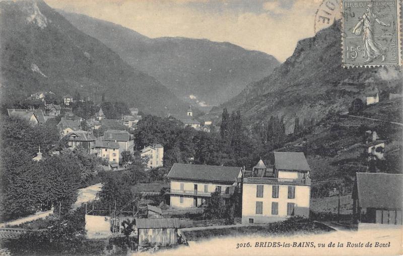 Carte postale ancienne Brides Les Bains - Vu De La Route De Bozel à Brides-les-Bains