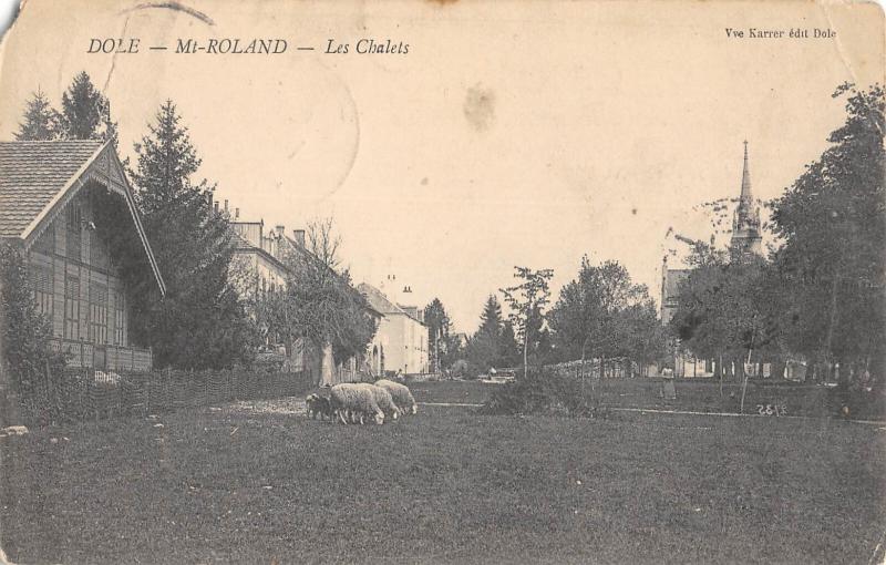 Carte postale ancienne Dole - Mont Roland - Les Chalets à Dole