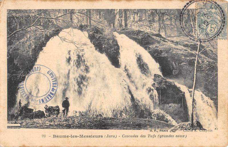Carte postale ancienne Beaume Les Messieurs - Cascade Des Tufs - Grandes Eaux