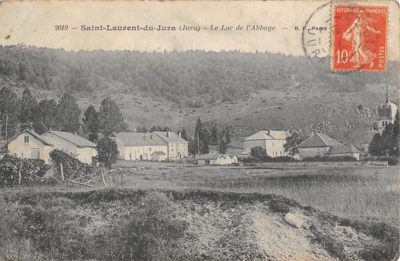 Carte postale ancienne Saint Laurent Du Jura - Le Lac De L'Abbaye