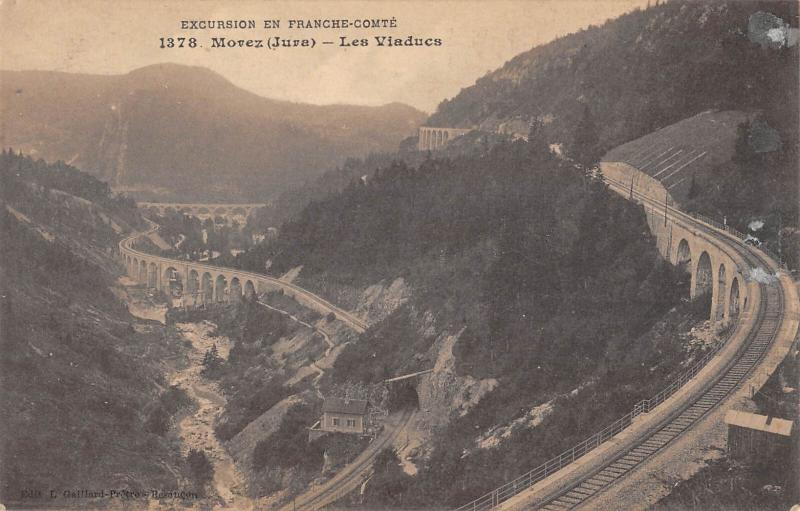 Carte postale ancienne Morez - Les Viaducs