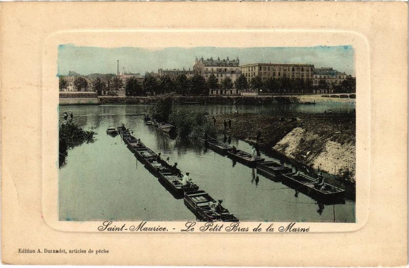 Carte postale ancienne St Maurice Petit Bras de la Marne