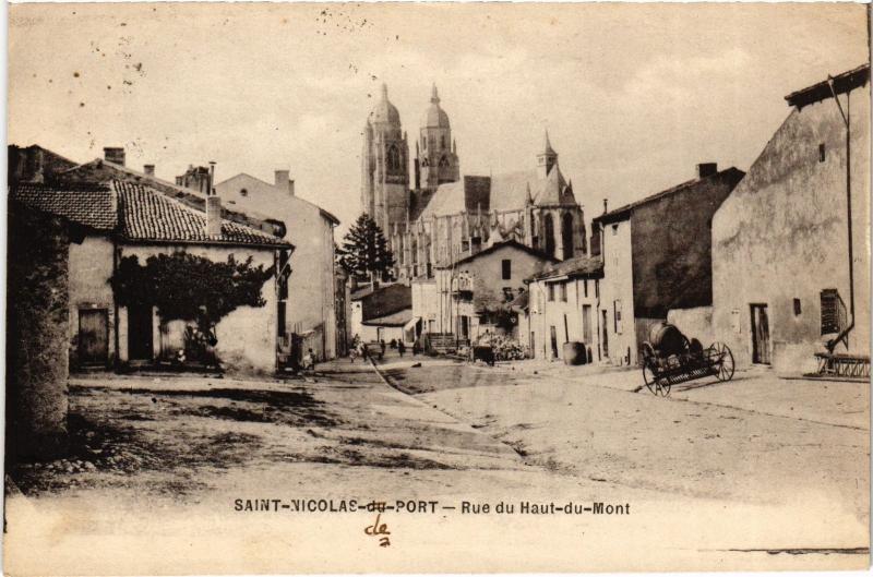 Carte postale ancienne St Nicolas du Port Rue du Haut du Mont