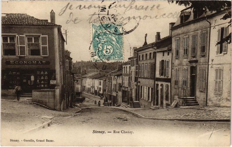 Carte postale ancienne Stenay Rue Chanzy