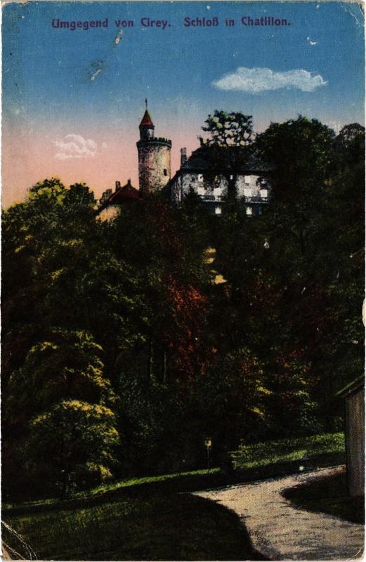 Carte postale ancienne Chatillon Schloss