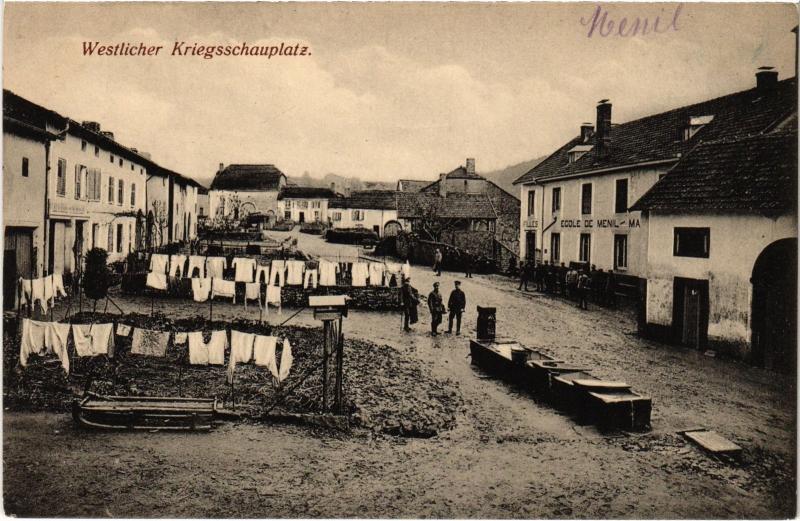 Carte postale ancienne Menil Westlicher Kriegsschauplatz