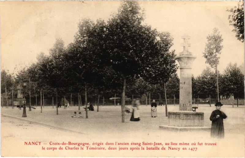 Carte postale ancienne Nancy Croix de Bourgogne à Nancy