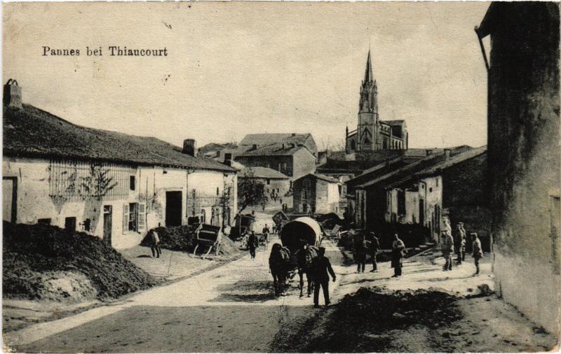 Carte postale ancienne Thiaucourt Pannes à Pannes
