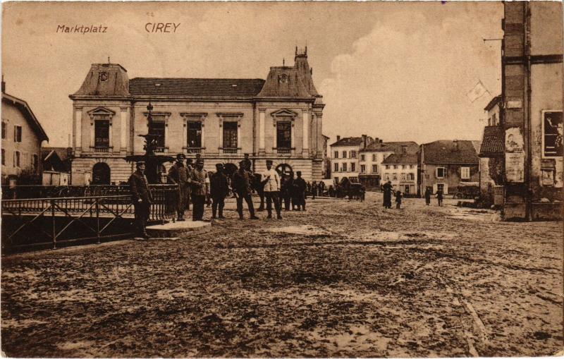 Carte postale ancienne Cirey Marktplatz