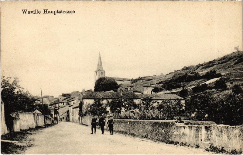 Carte postale ancienne Waville Hauptstrasse à Waville