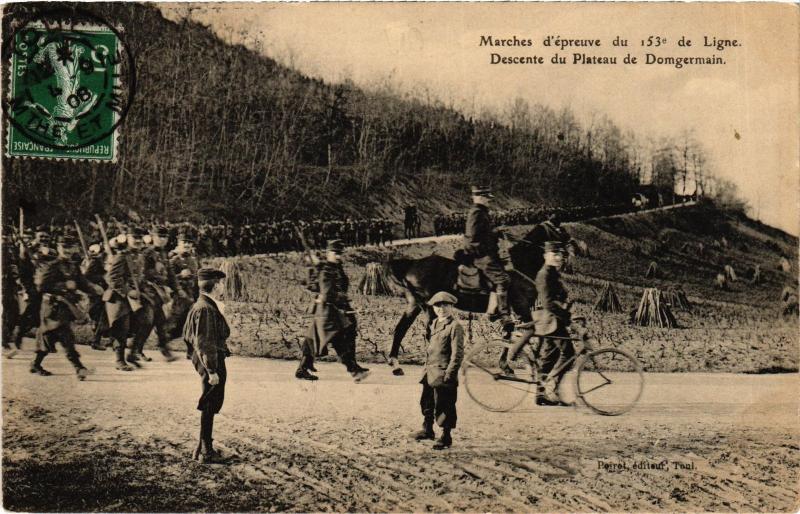 Carte postale ancienne Descente du Plateau de Domgermain à Domgermain