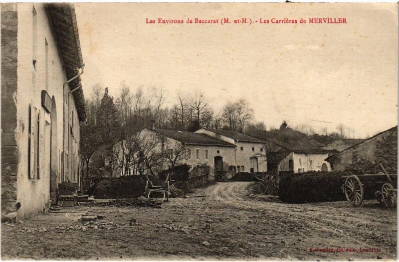Carte postale ancienne Merviller les carrieres à Merviller