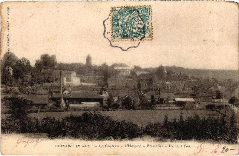 Carte postale ancienne Blamont le chateau