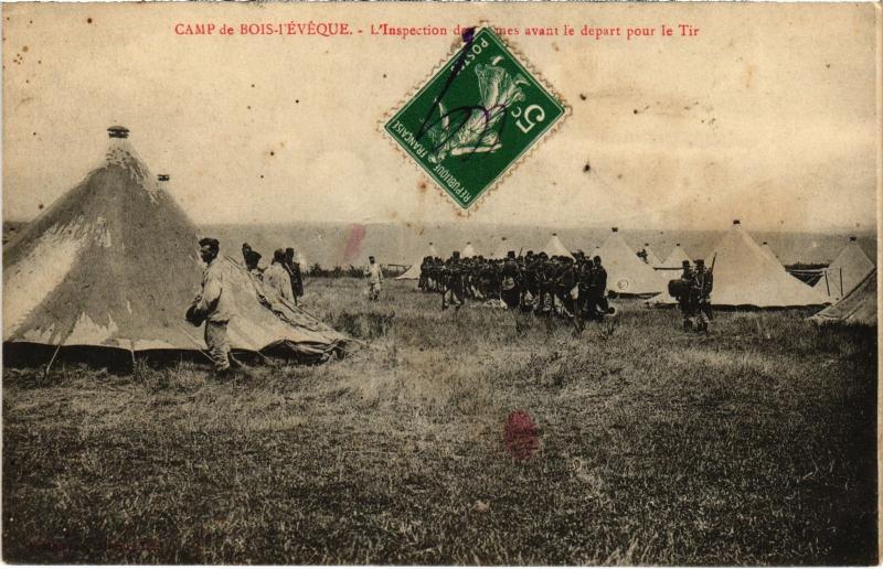 Carte postale ancienne Camp de Bois l'Eveque