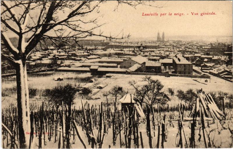 Carte postale ancienne Luneville vue generale