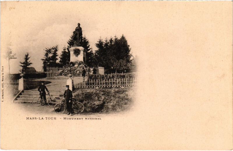 Carte postale ancienne Mars la Tour Monument National à Mars-la-Tour