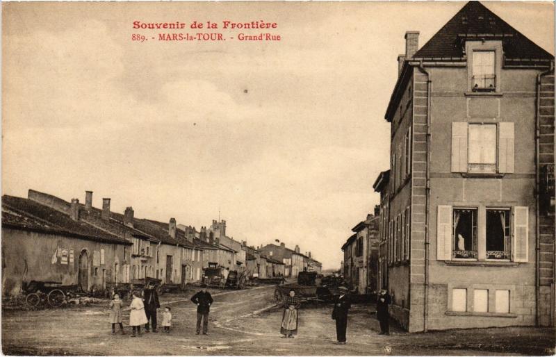 Carte postale ancienne Mars la Tour Grande Rue à Mars-la-Tour