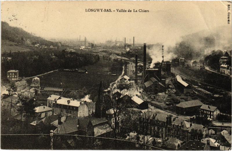 Carte postale ancienne Longwy vallee de la Chiers à Longwy