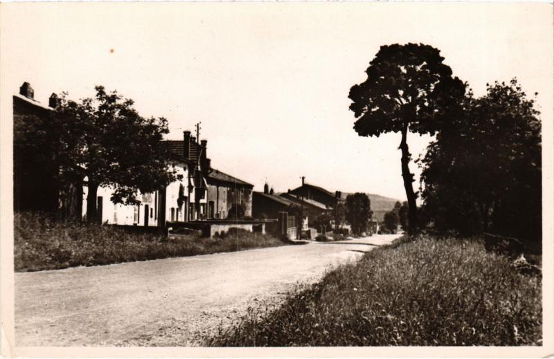 Carte postale ancienne Saizerais Route Nationale à Saizerais
