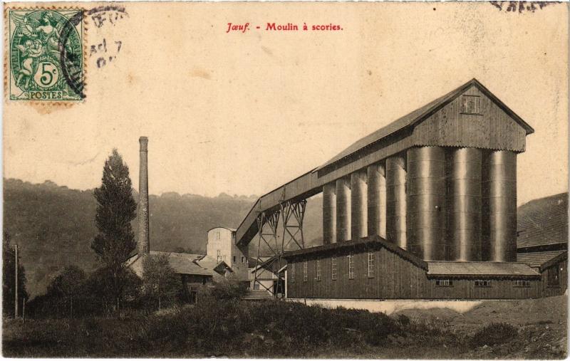 Carte postale ancienne Joeuf Moulin a scories à Joeuf