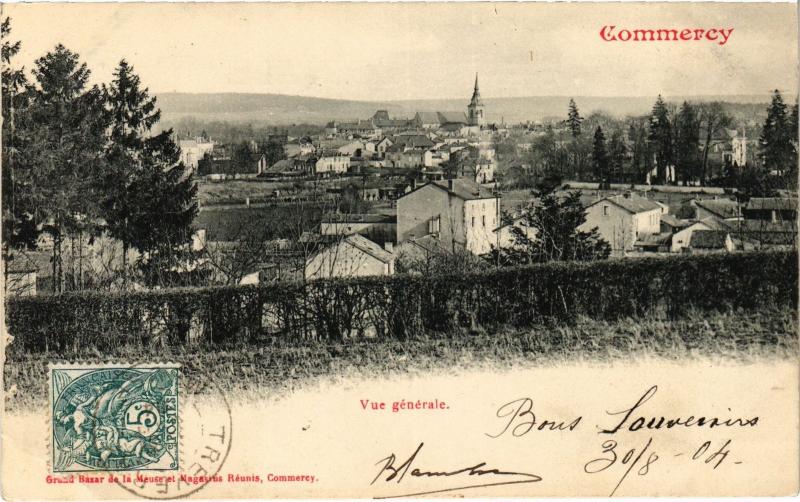 Carte postale ancienne Commercy vue generale