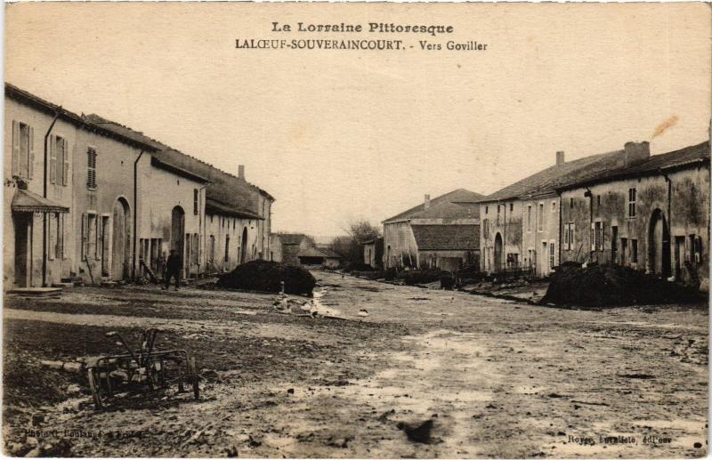 Carte postale ancienne Laloeuf vers Goviller à Goviller