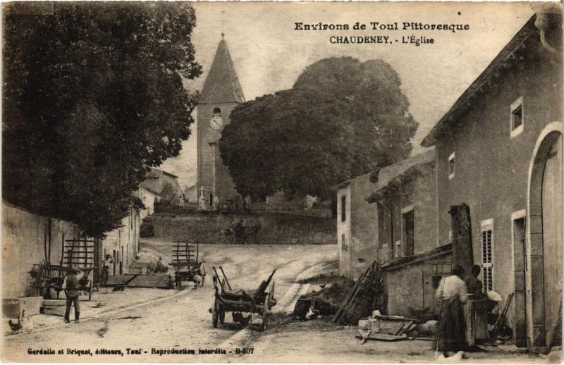Carte postale ancienne Chaudeney Eglise