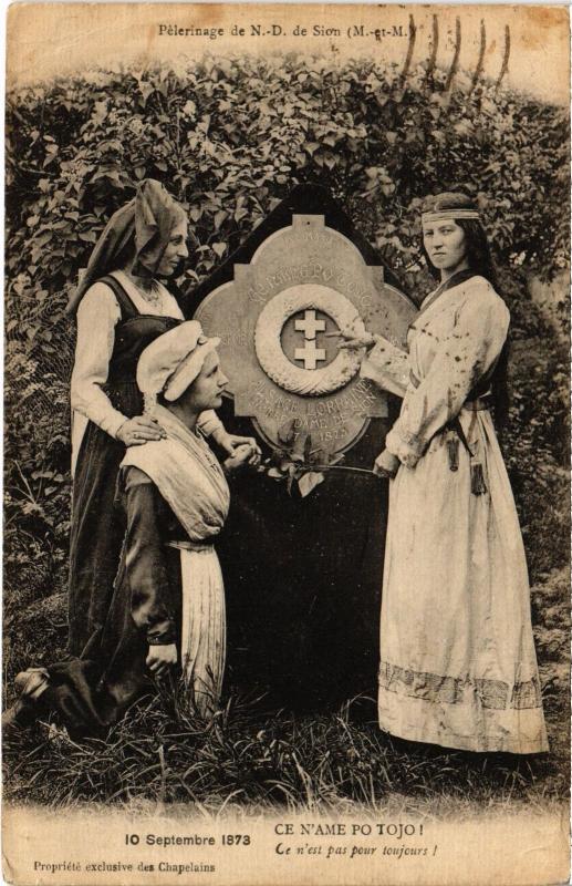 Carte postale ancienne Sion Pelerinage de Notre Dame