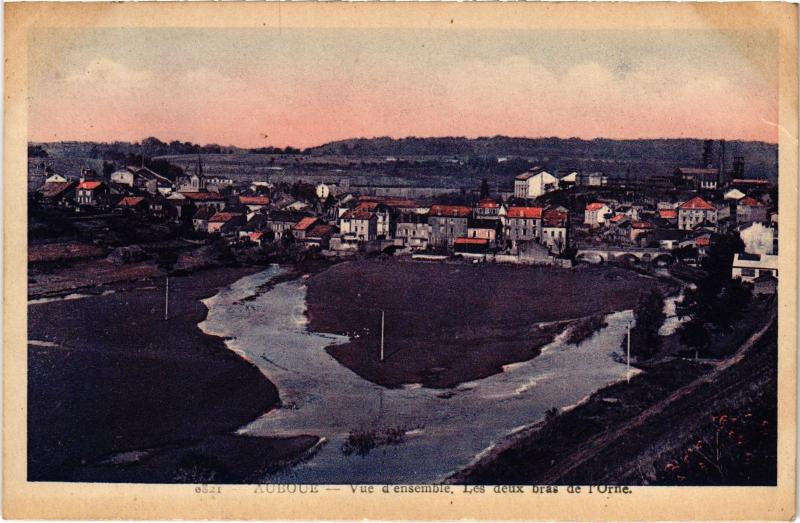 Carte postale ancienne Auboue vue d'ensemble