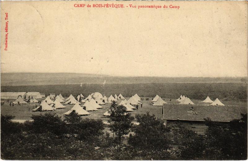 Carte postale ancienne Camp de Bois l'Eveque vue panoramique