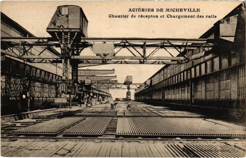Carte postale ancienne Micheville Chantier de recepton
